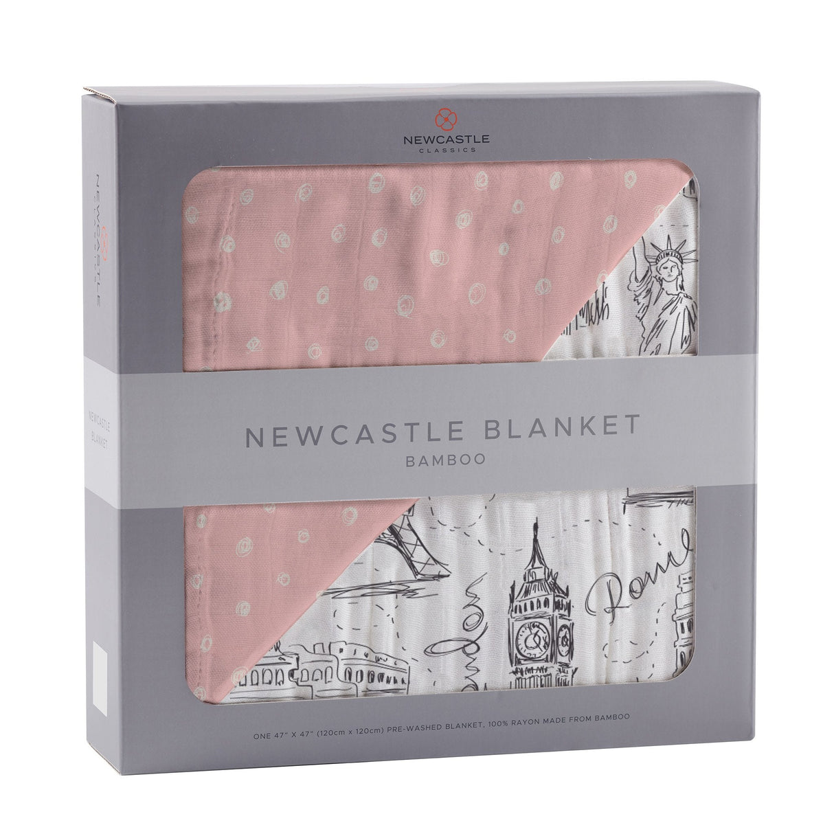 Pearl Polka Dot and London, Paris, New York Newcastle Blanket-1