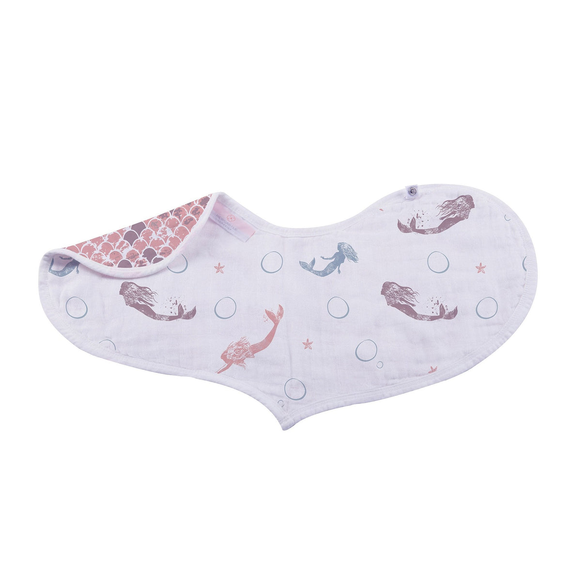Heart Bib 2PK | Bamboo Muslin - Under The Sea -1