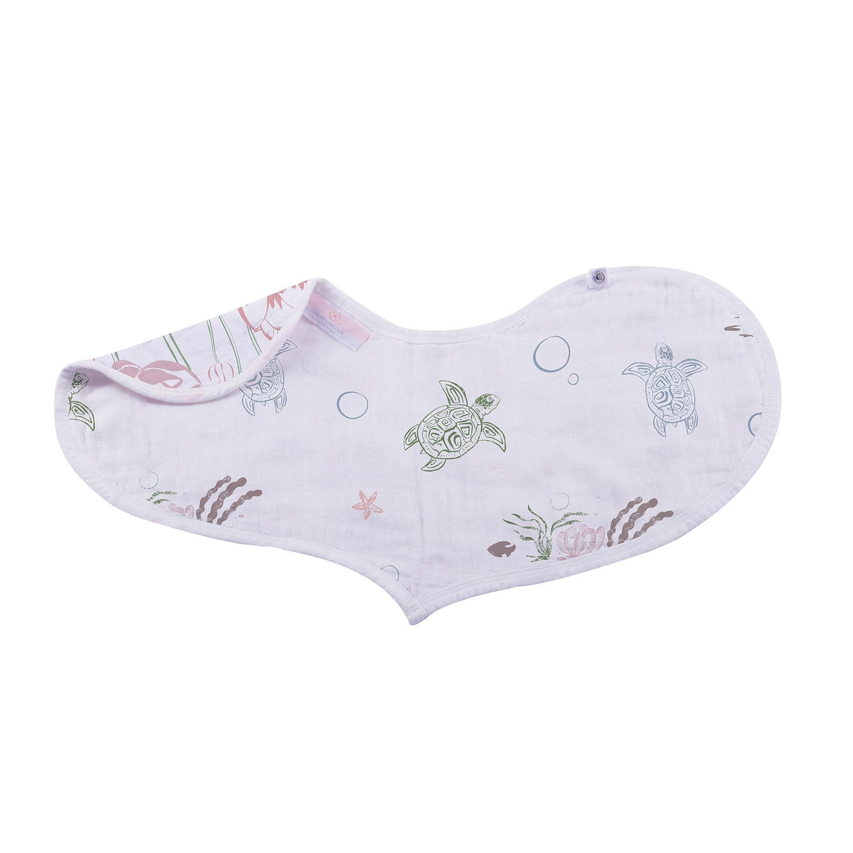 Heart Bib 2PK | Bamboo Muslin - Under The Sea -4