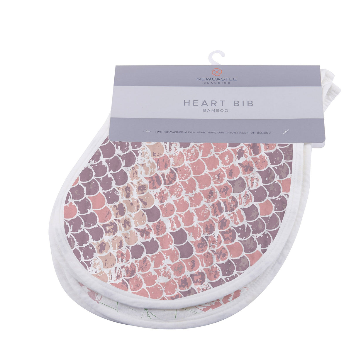 Heart Bib 2PK | Bamboo Muslin - Under The Sea -0