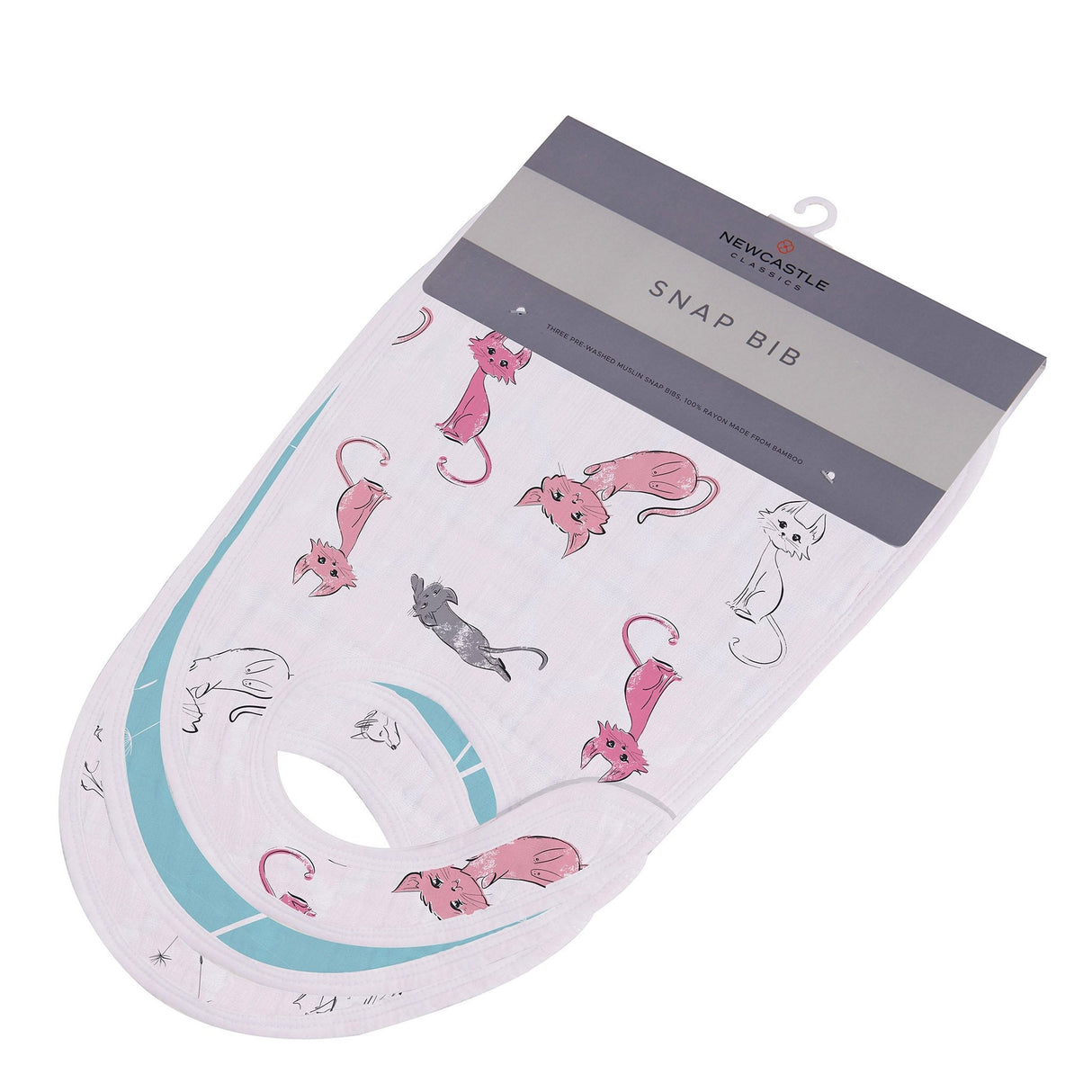 Snap Bibs 3PK | Dandelions - Bamboo Muslin -0