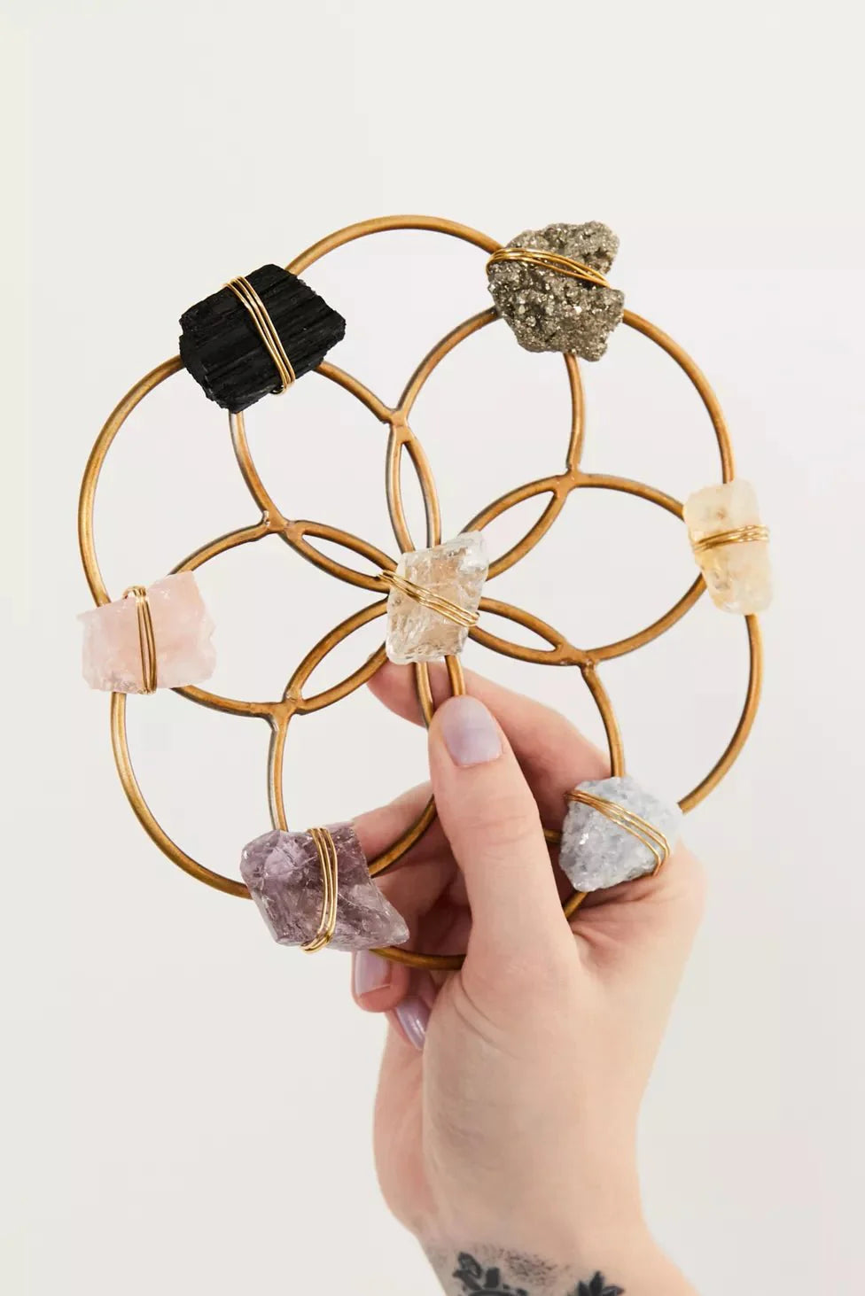 Small Flower of Life Healing Crystal Grid - Sumiye Co