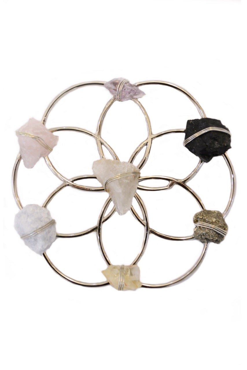 Small Flower of Life Healing Crystal Grid - Sumiye Co