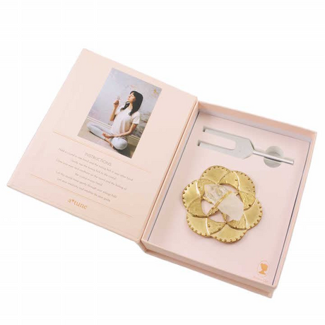 Sound Healing Crystal Kit - Tuning Fork and Flower of Life Crystal Dish Set - Sumiye Co