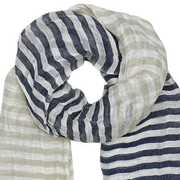 Cabana Linen Blend Wrap Scarf by SLATE + SALT - Sumiye Co
