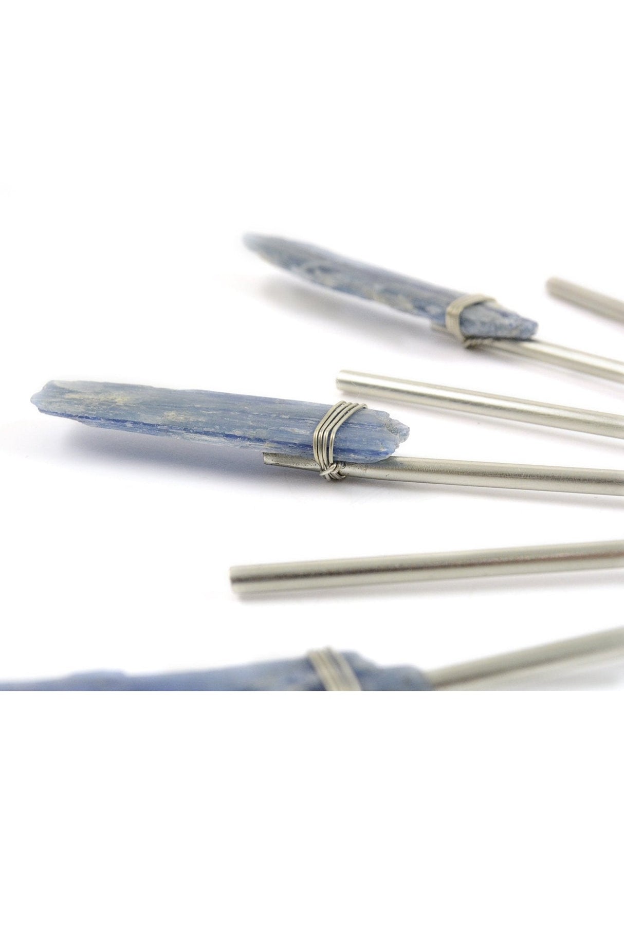 Sunburst Healing Crystal Grid Silver Blue Kyanite - Sumiye Co