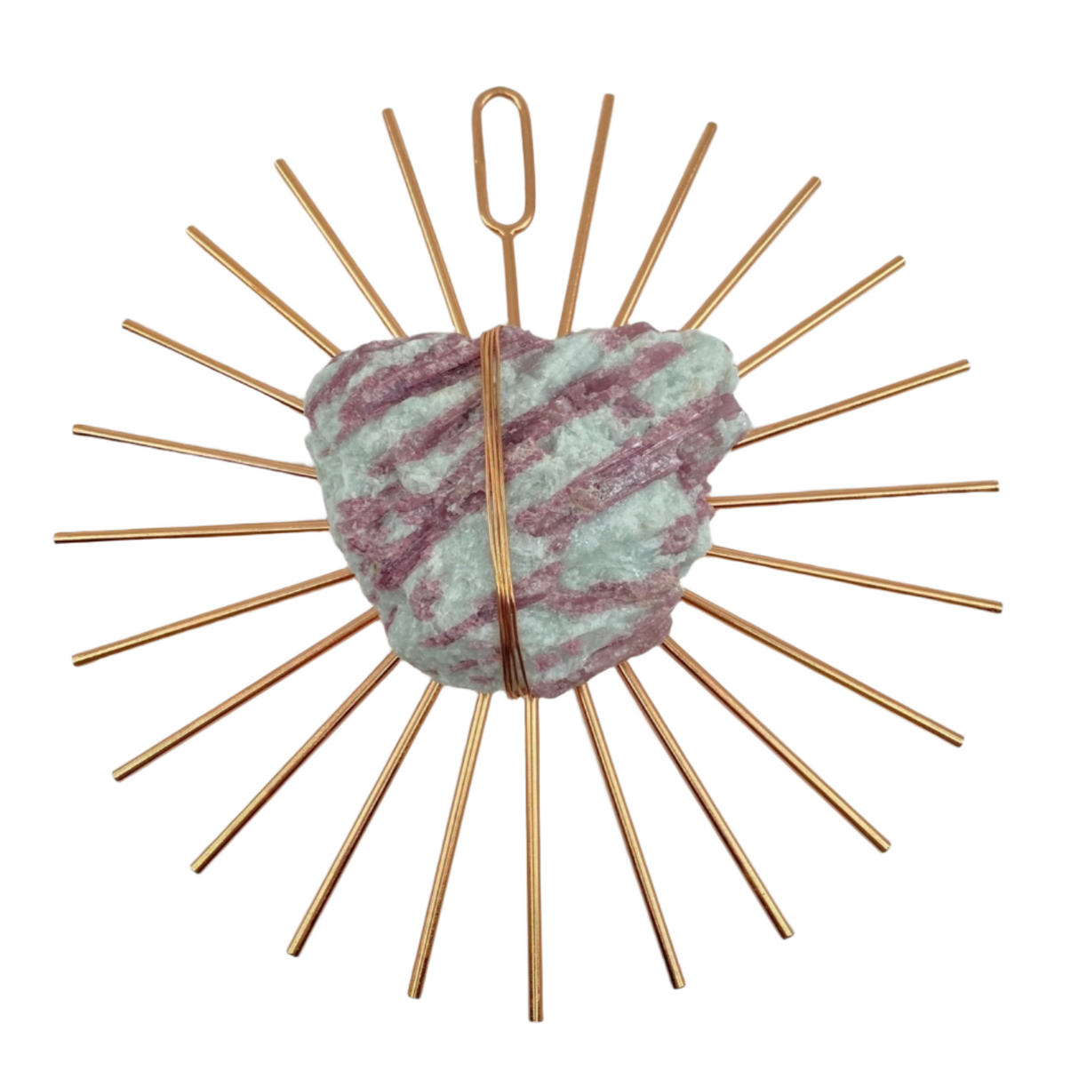 Sunburst Mega Pink Tourmaline Healing Crystal Grid - Sumiye Co