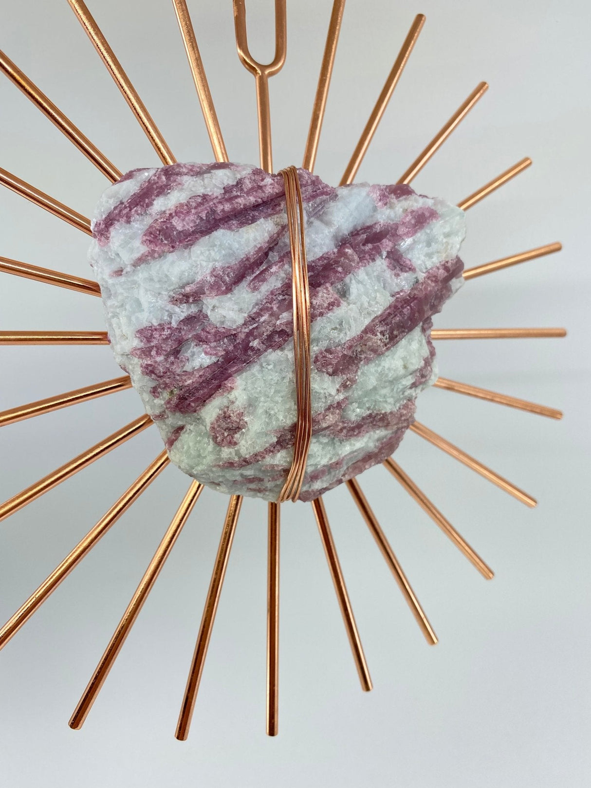 Sunburst Mega Pink Tourmaline Healing Crystal Grid - Sumiye Co