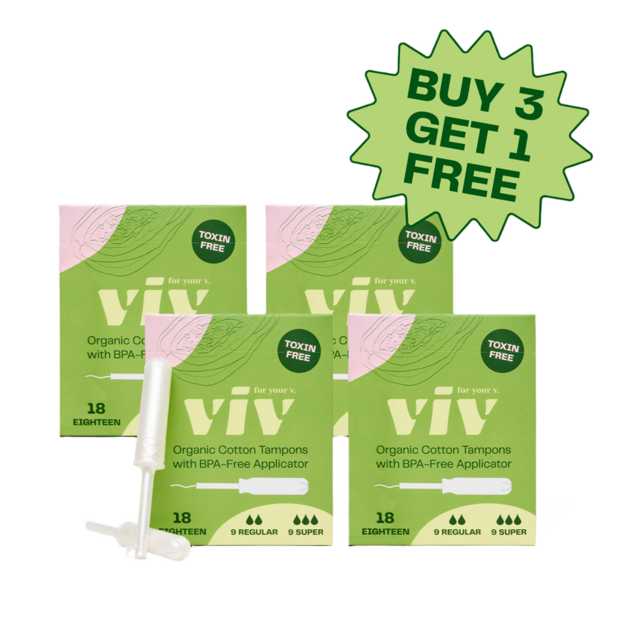 Organic Cotton Tampons Bundle | Feminine Products - Sumiye Co