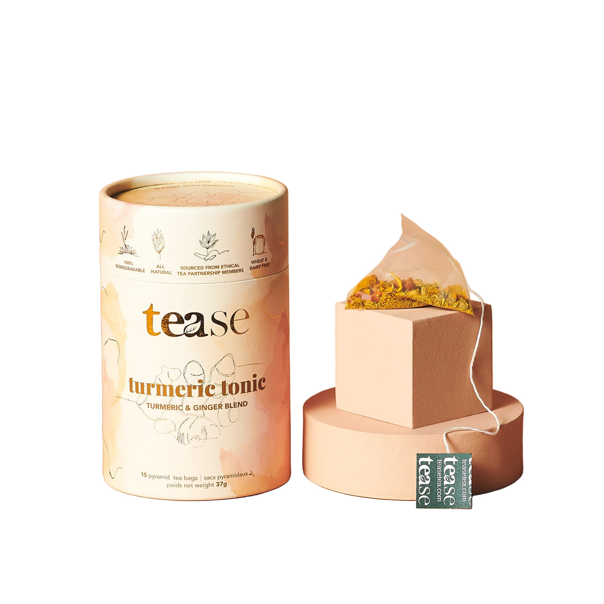 Turmeric Tonic | Digestion Support & Relaxation Tea Blend - Caffeine Free - Sumiye Co