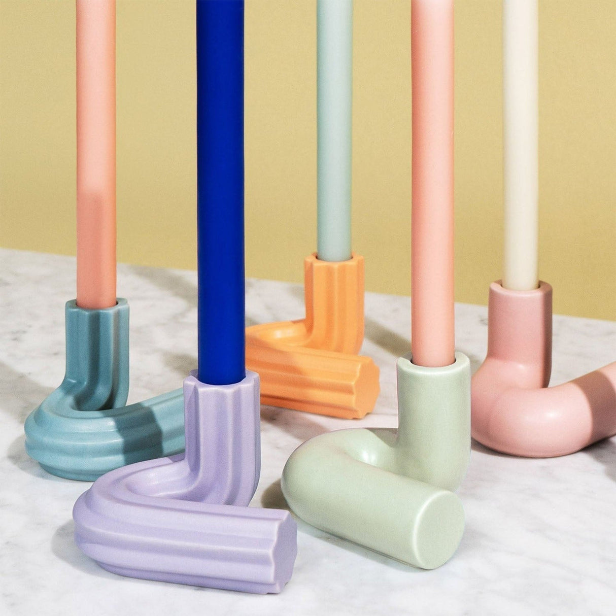 Templo Candle Holder in orange by OCTAEVO