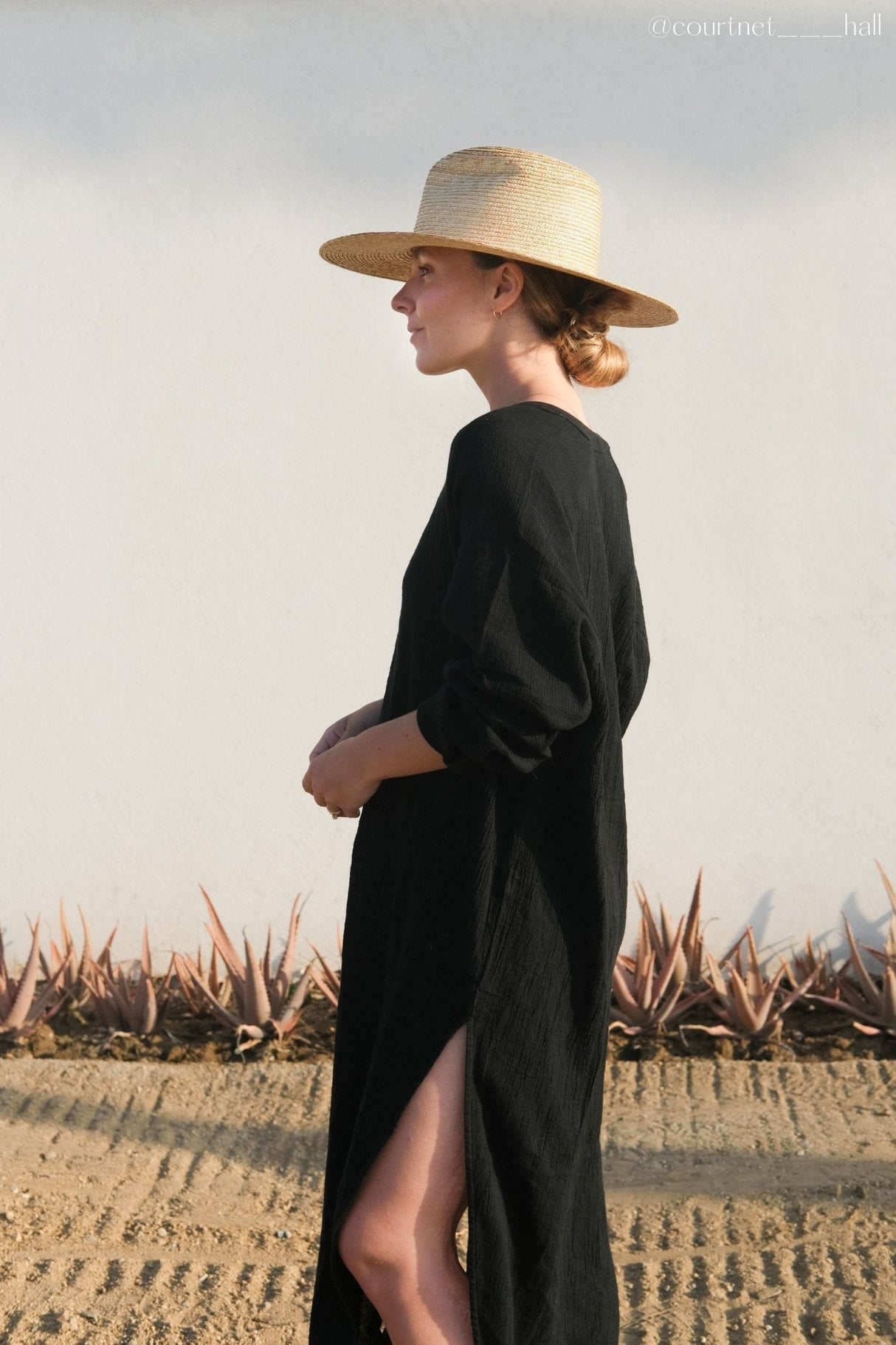 Terra Shirt Dress - Black - Sumiye Co