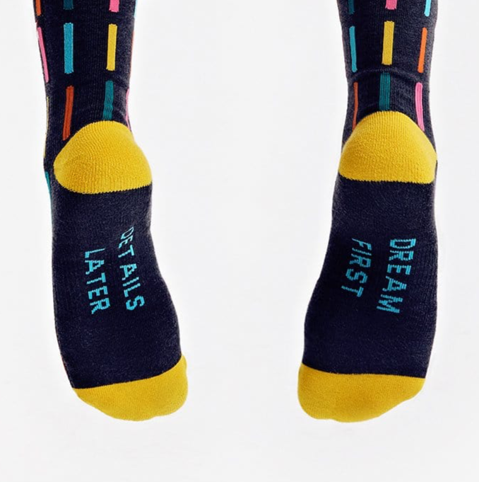The Socks - Dream First Details Later Navy - Sumiye Co