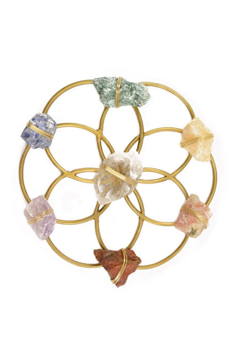 Tuning Fork & Chakra Crystal Grid Instrument Set for Sound Healing - Sumiye Co