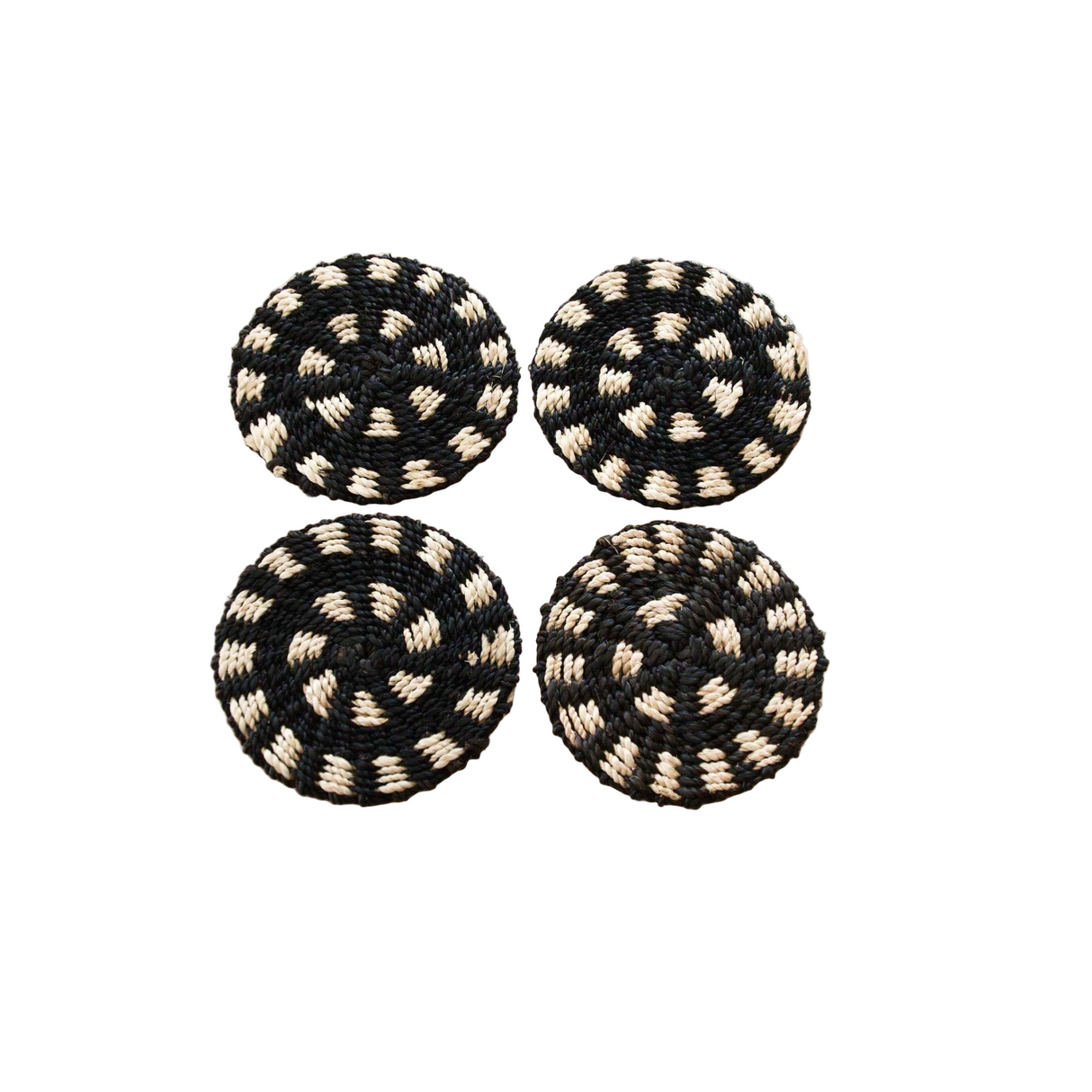 Two-Tone Braided Coasters - Set of 4 - Sumiye Co