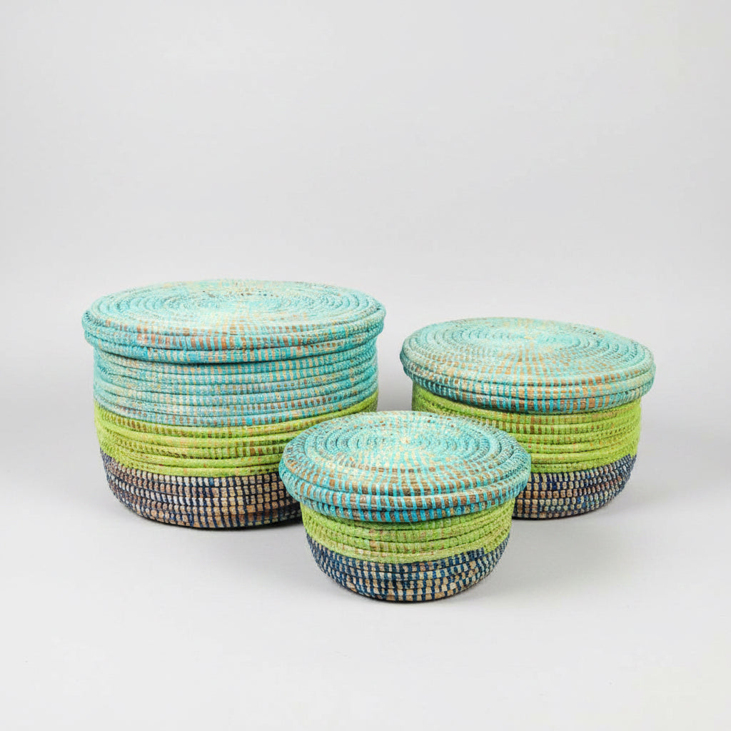Modern Storage Baskets - Set of 3 - Sumiye Co