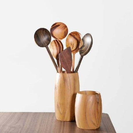 Teak Utensil Holder - Sumiye Co