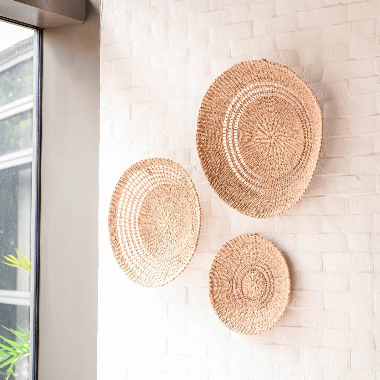 Wall Baskets - Open Weave Wall Baskets, Small - Woven Wall Baskets | LIKHÂ - LIKHÂ