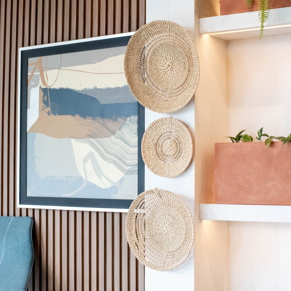 Wall Baskets - Open Weave Wall Baskets, Small - Woven Wall Baskets | LIKHÂ - LIKHÂ