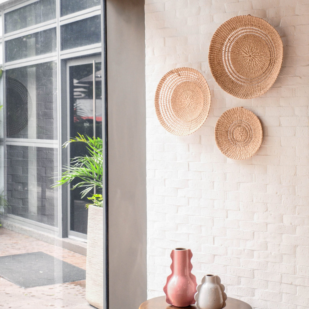 Wall Baskets - Open Weave Wall Baskets, Small - Woven Wall Baskets | LIKHÂ - LIKHÂ