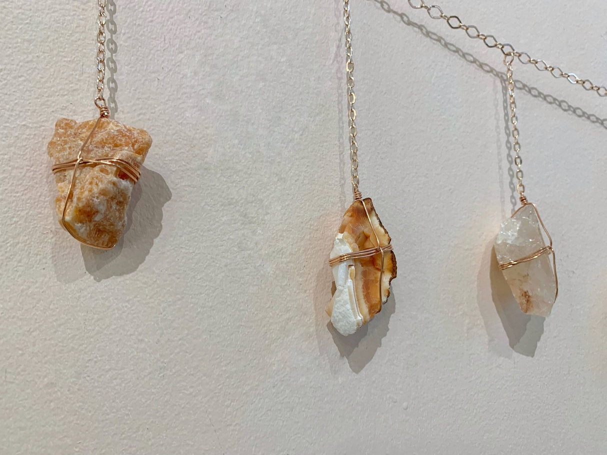 Warm Tone Rainbow Healing Crystal Garland - Sumiye Co