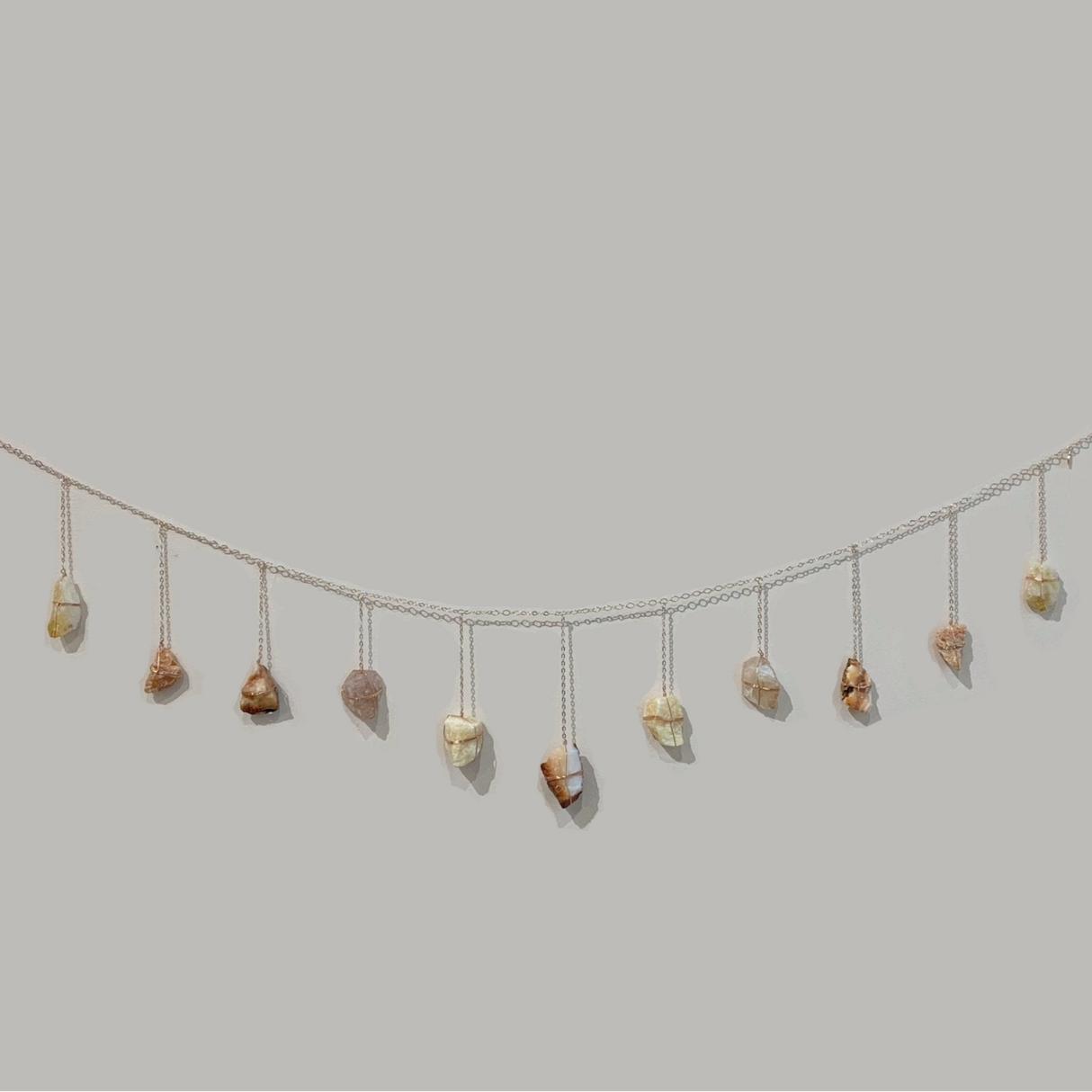 Warm Tone Rainbow Healing Crystal Garland - Sumiye Co