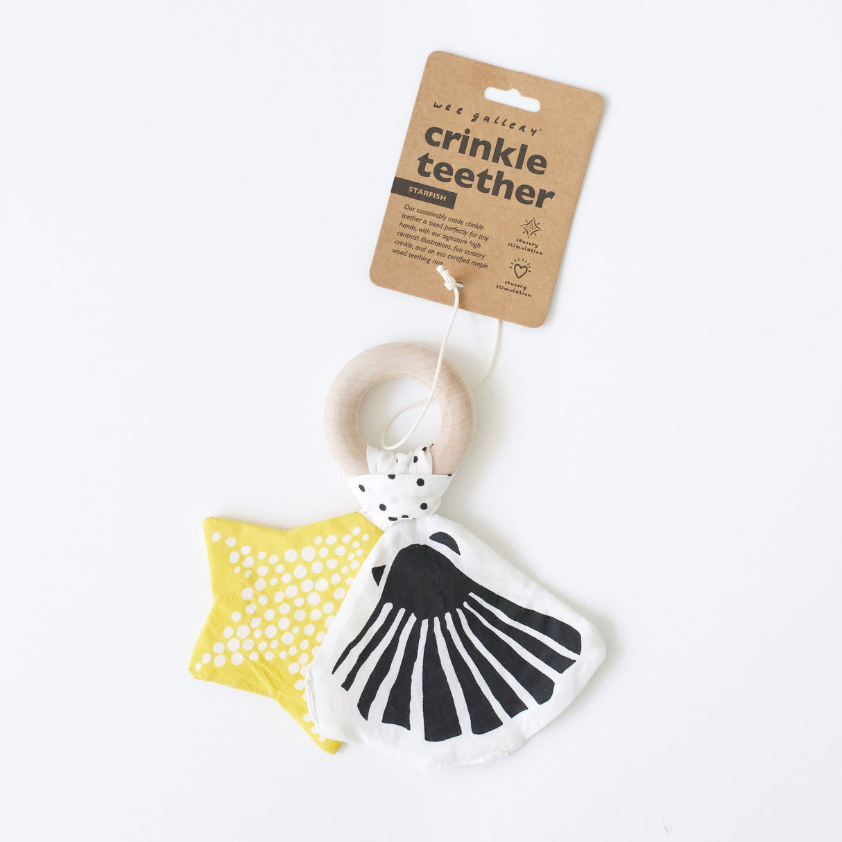 Crinkle Teether - Starfish - Sumiye Co