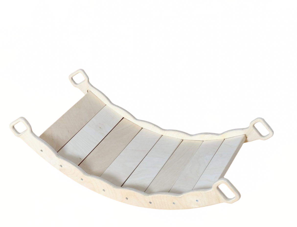 XL Wooden Balance Board for Toddlers Montessori Balance Toy with Pillow - Sumiye Co