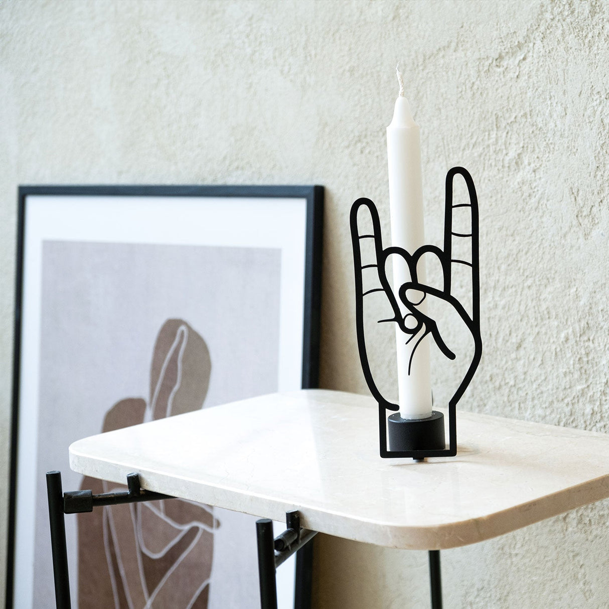 CandleHand Taper Candle Holder - You Rock by 54Celsius - Sumiye Co
