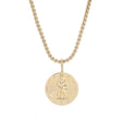 Zodiac Pendant & Thin Box Chain Necklace - Sumiye Co