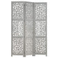 Hand Carved Room Divider Screen | Solid Mango Wood -3