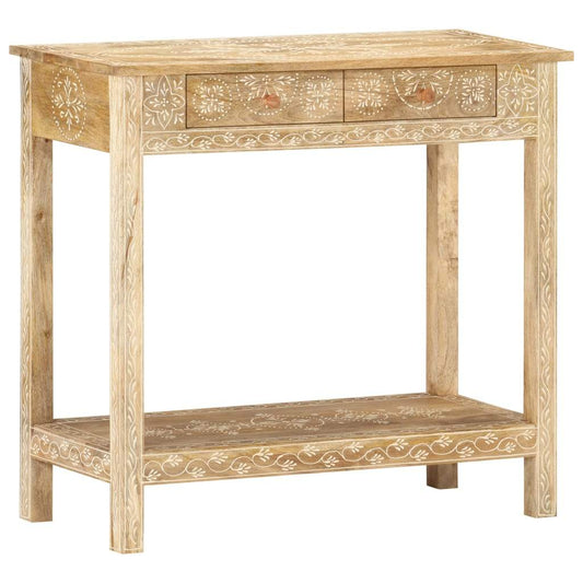 Console Table | Solid Mango Wood (31.5"x13.8"x29.1" )-0