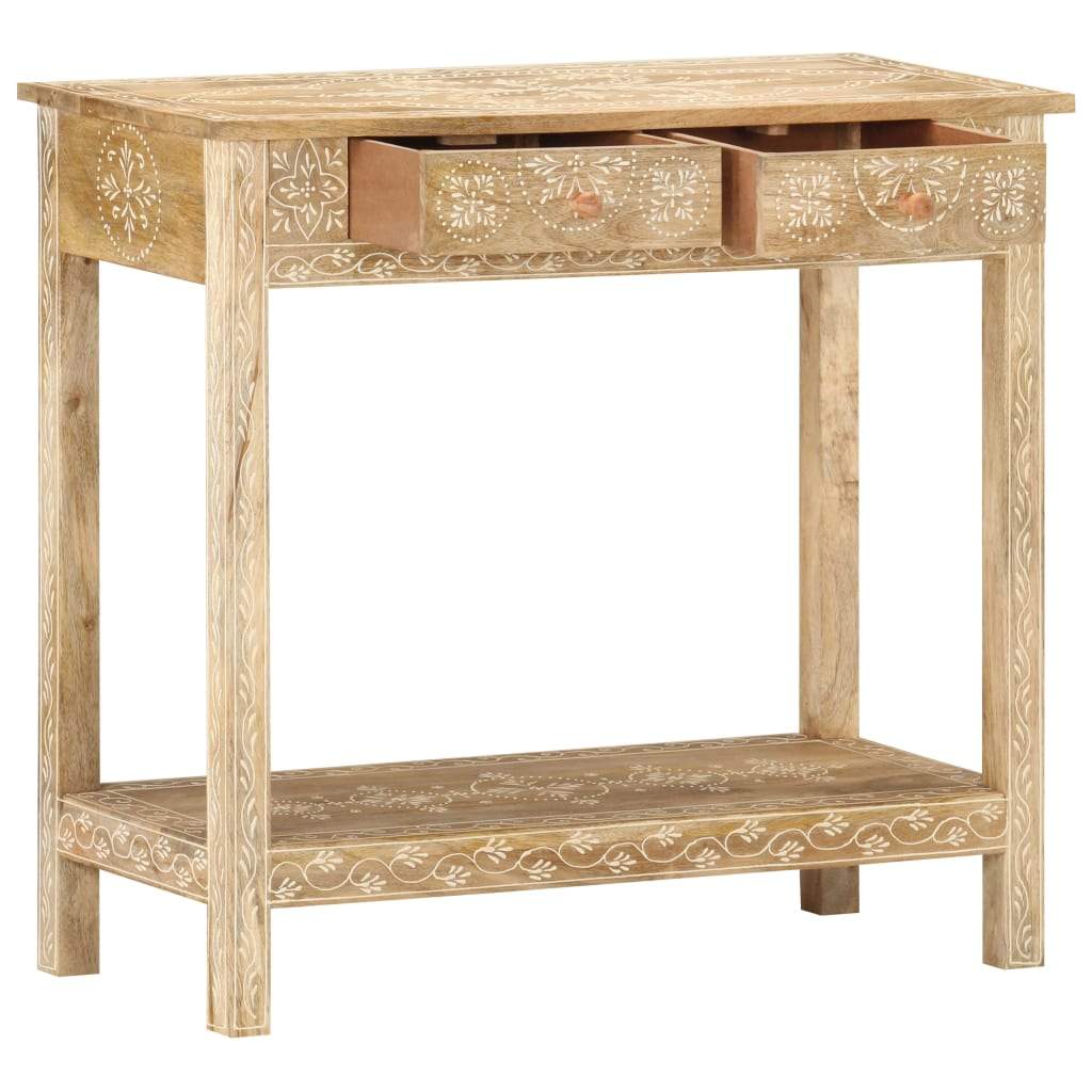 Console Table | Solid Mango Wood (31.5"x13.8"x29.1" )-3