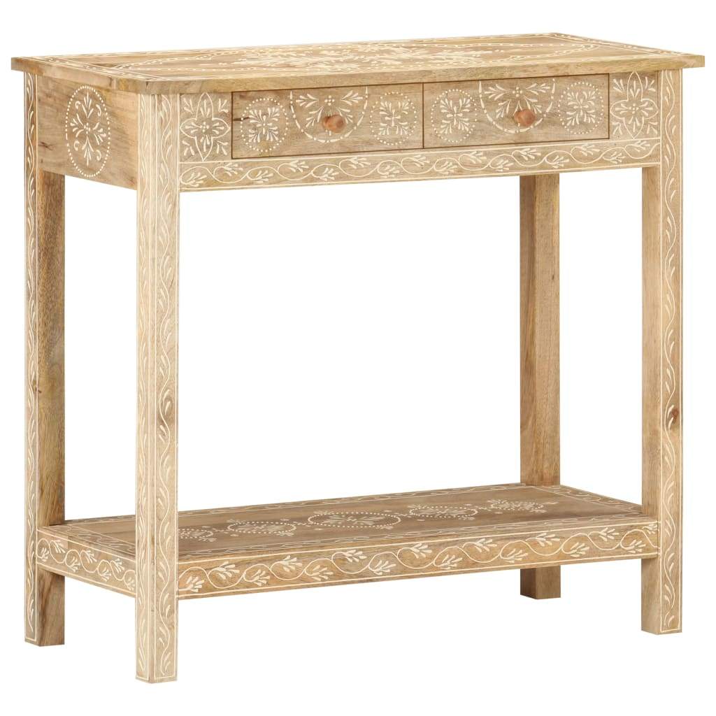 Console Table | Solid Mango Wood (31.5"x13.8"x29.1" )-8