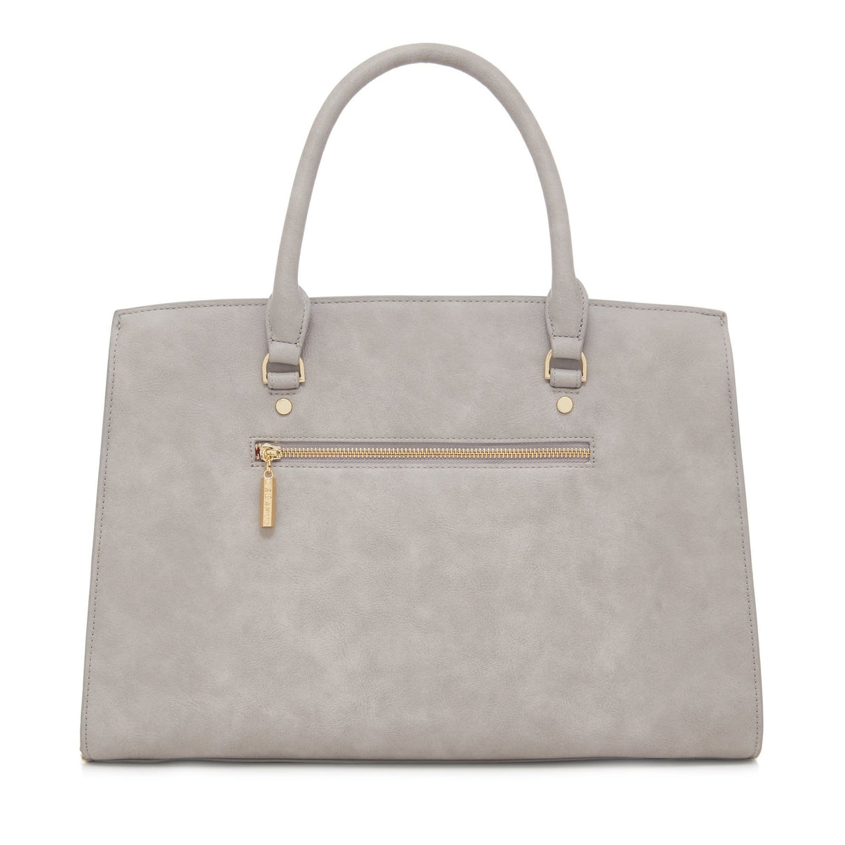 Grey Laptop Bag | Vegan Leather-2