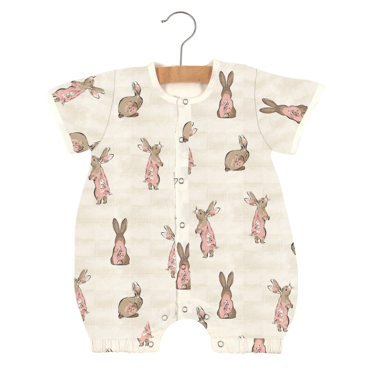 Baby Romper | Bamboo Muslin - Bunnies Newcastle Classics