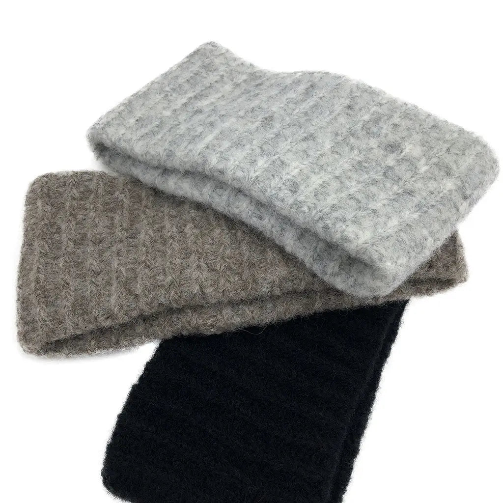 Ribbed Alpaca Warmer Headbands