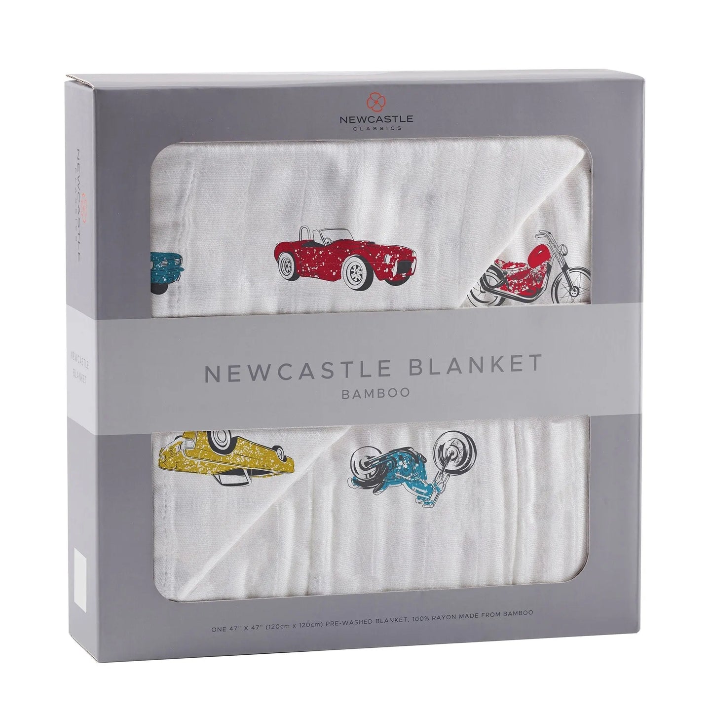 Blanket | Bamboo Muslin - Vintage Cars & Motorcycles Newcastle Classics