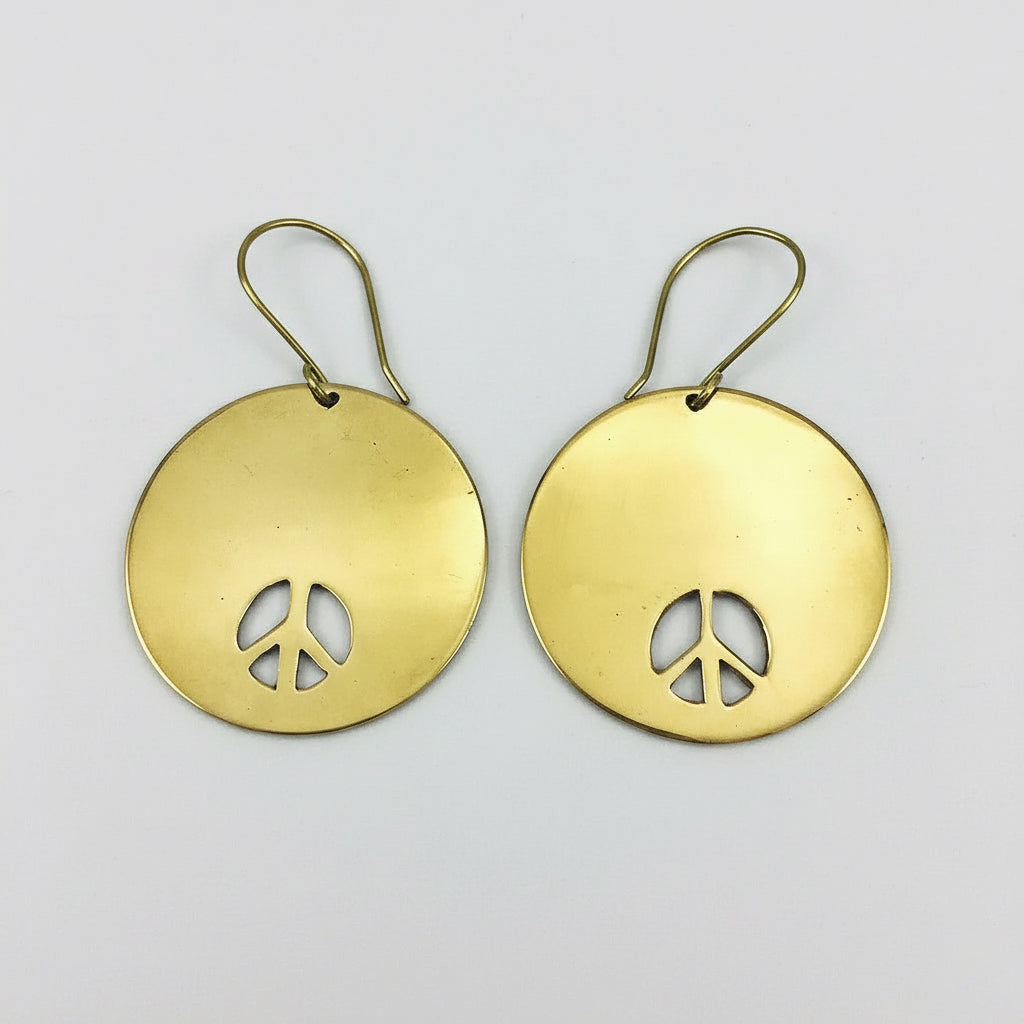 Bombshell Peace Earrings | Artisan Made Cambodian Artisans