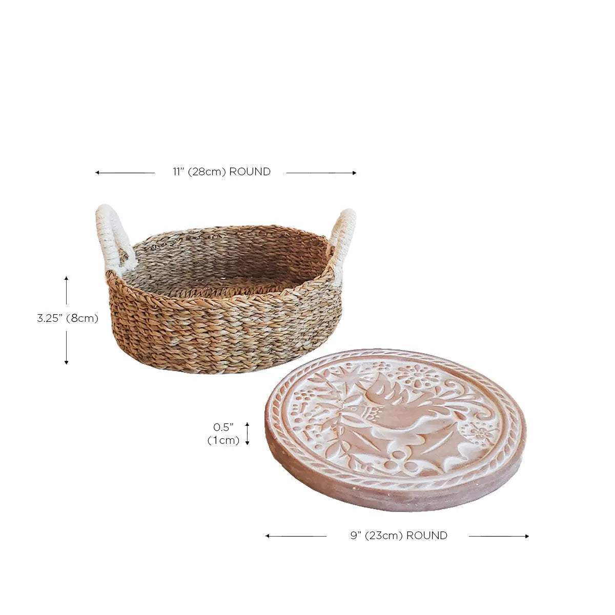 Bread Warmer & Basket - Bird Round KORISSA