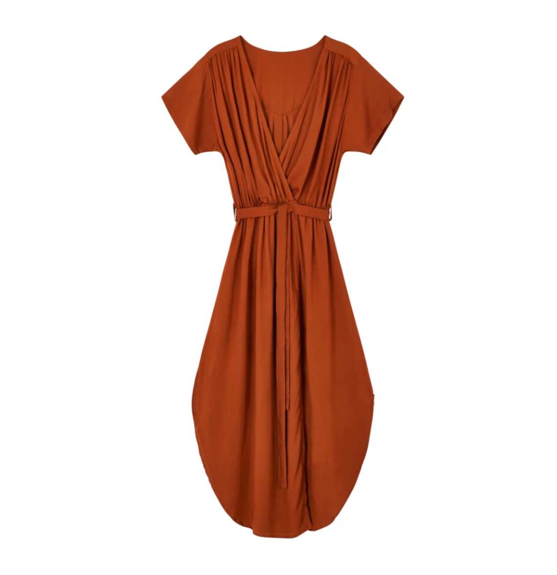 Burnt Orange Midi Dress | Handmade in Bali Pink Haley