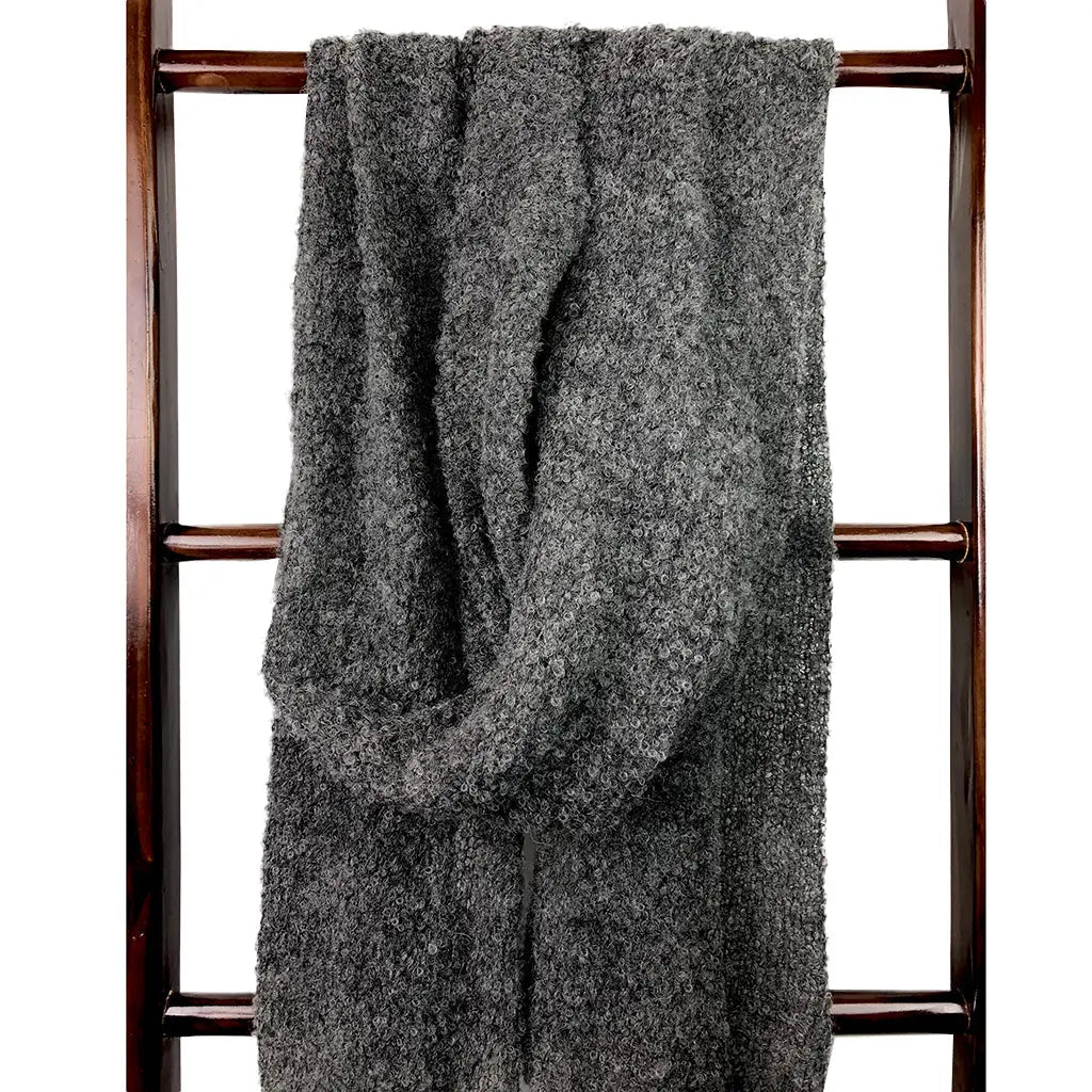 Charcoal Ultra Plush Alpaca Scarf | Ethical Style SLATE + SALT