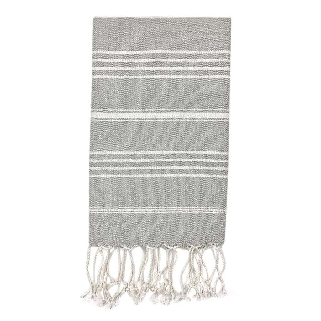 Classic Turkish Hand Towel | 100% Natural Fibers SLATE + SALT