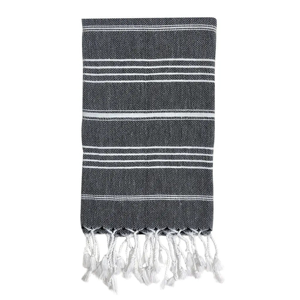 Classic Turkish Hand Towel | 100% Natural Fibers SLATE + SALT
