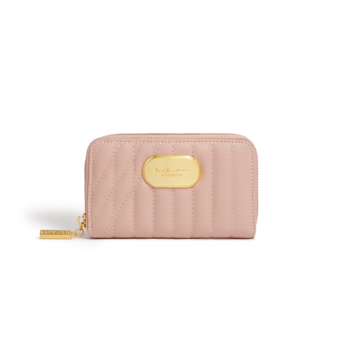 Pink Zip Around Wallet | Vegan Leather-0