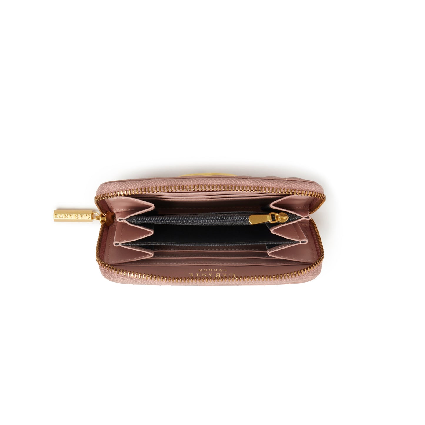 Pink Zip Around Wallet | Vegan Leather-3