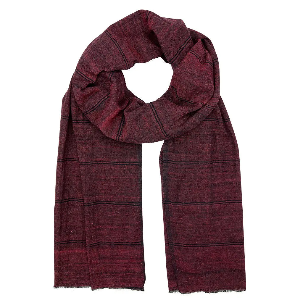 Earthy Striped Scarf | Ethical Style SLATE + SALT
