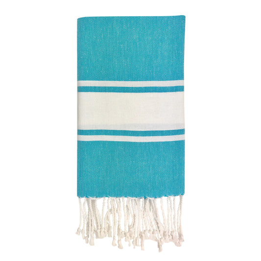 Essential Stripe Turkish Hand Towel | 100% Natural Fibers SLATE + SALT
