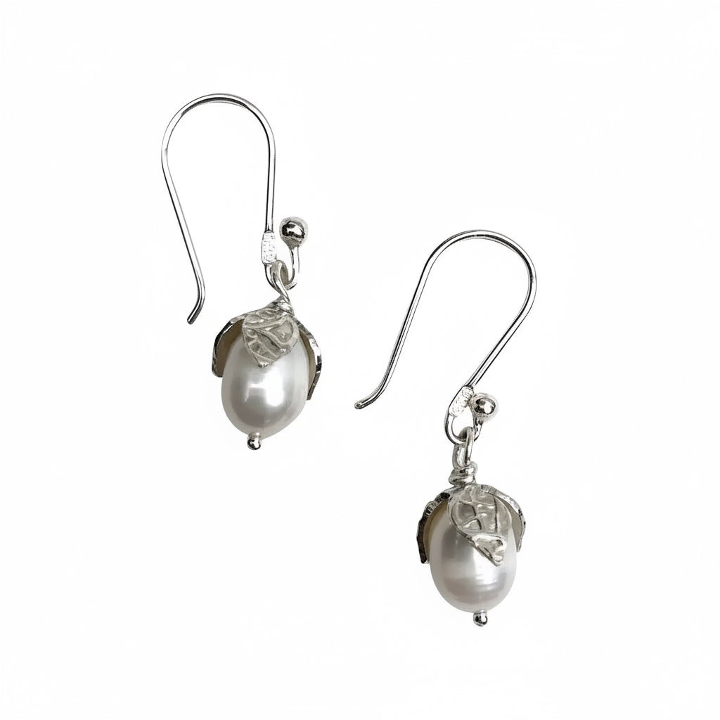 Freshwater Pearl Teardrop Earrings Allpa