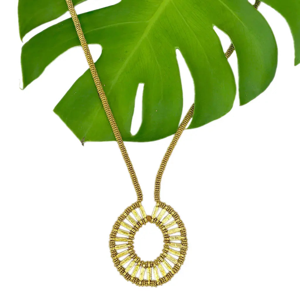 Golden Halo Necklace India Women's Co-op